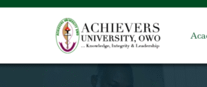 List of Courses offered in Achievers University
