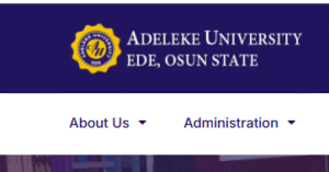 Courses offered in Adeleke University