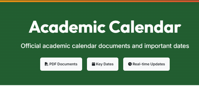 COOU Academic Calendar 